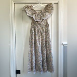 PERFECT CONDITION Gunne Sax floral ruffle vintage dress size 0